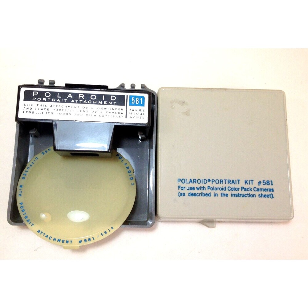 Vintage Polaroid Land Camera Portrait Attachment Kit #581 For Parts